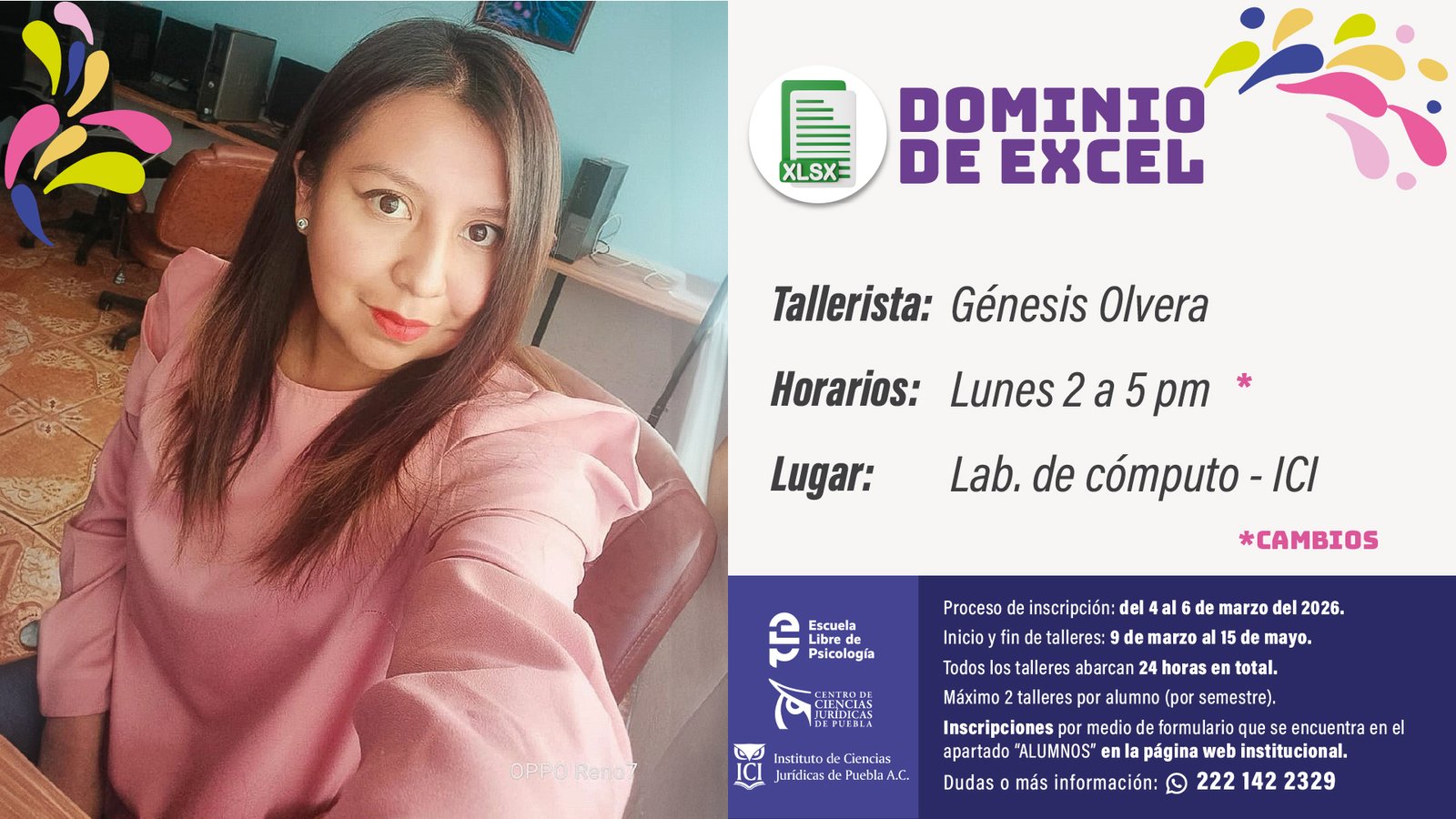 Dominio de excel Talleres 2026 - ELP ICI-04