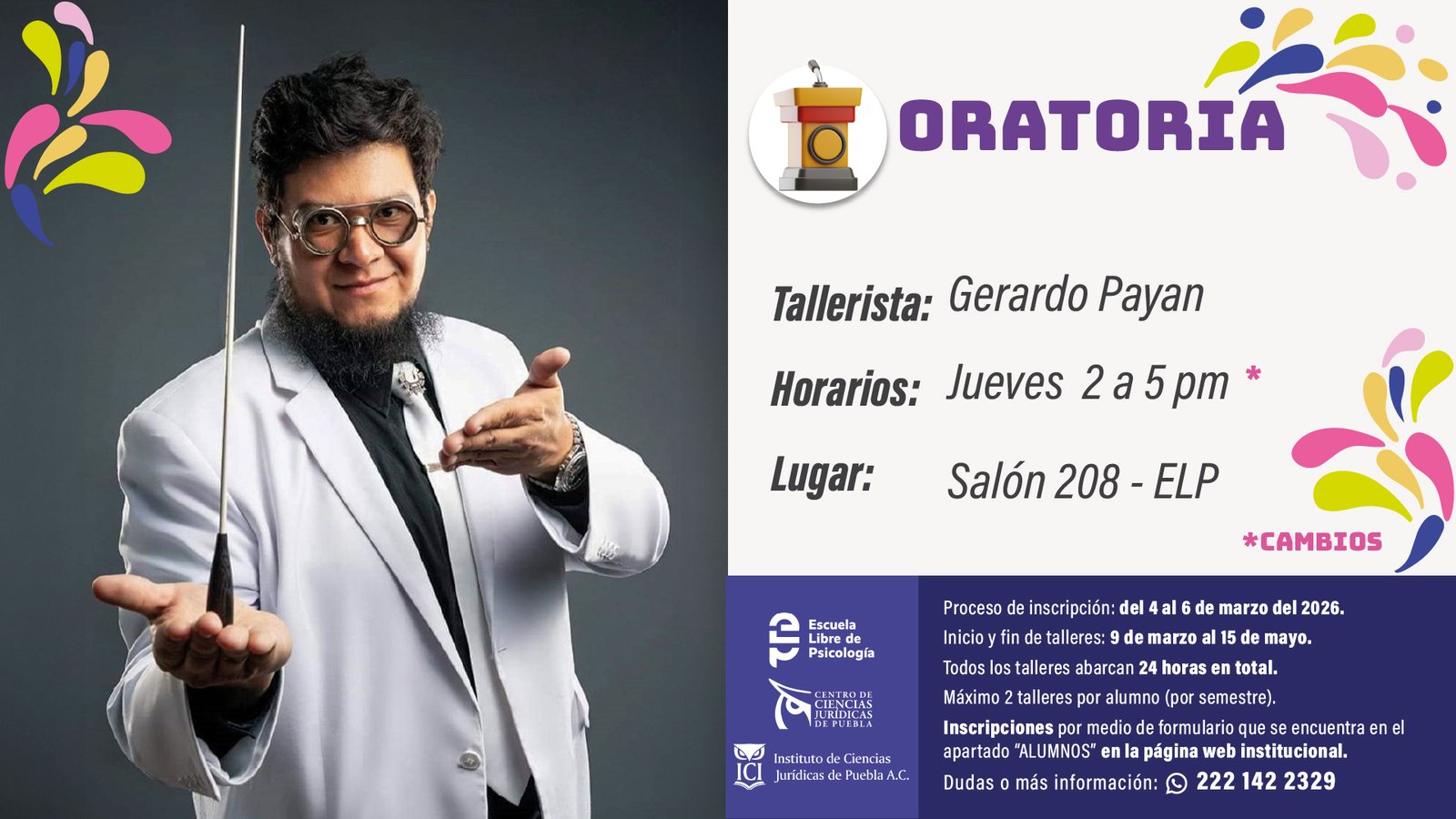 Oratoria Talleres 2026 - ELP ICI-07